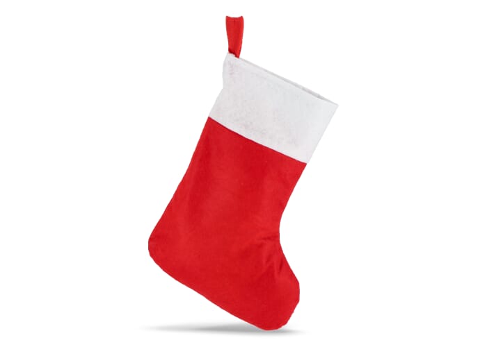 Vilten kerstsok 40 cm