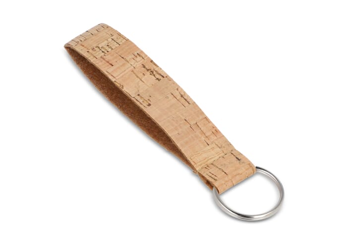 Kurken polsband met sleutelhanger
