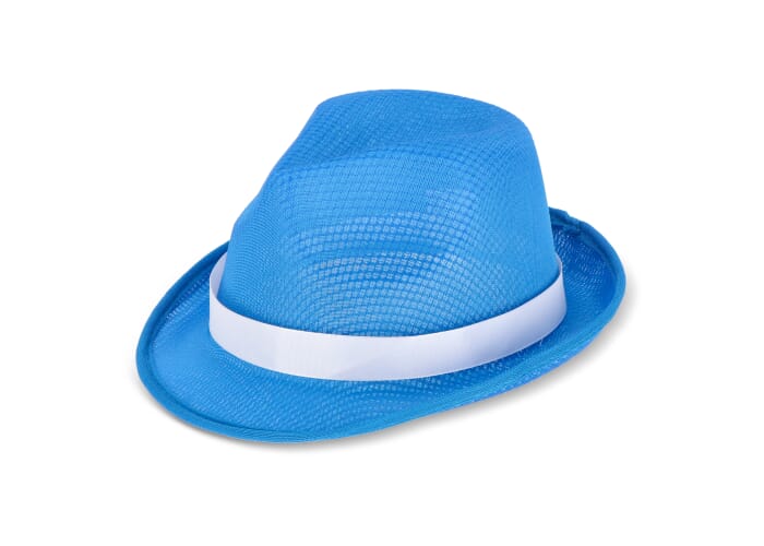 Polyester hoed met band
