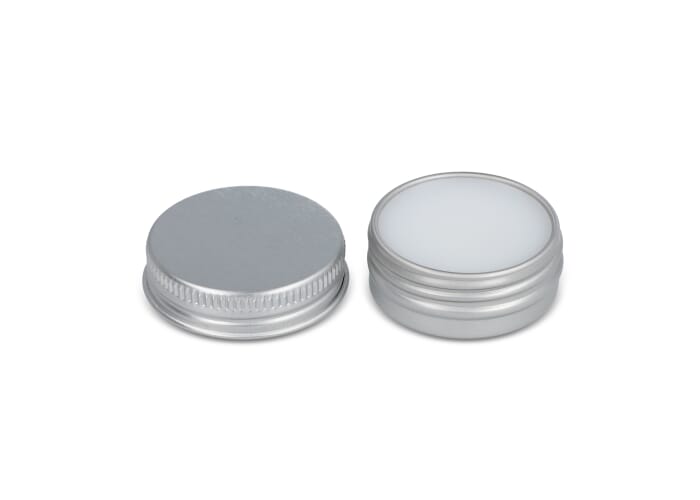 Lipbalm rond gerecycled aluminium blikje
