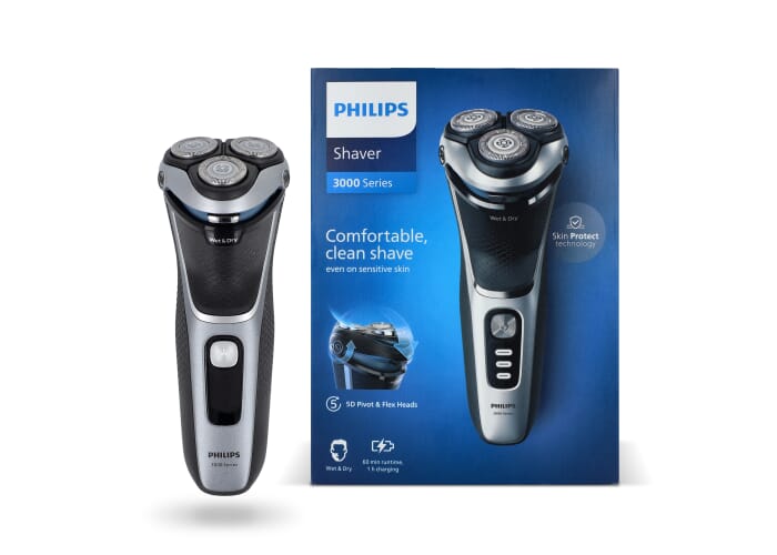 S3341|PhilipsElektrisch scheerapparaat voor nat en droog scheren