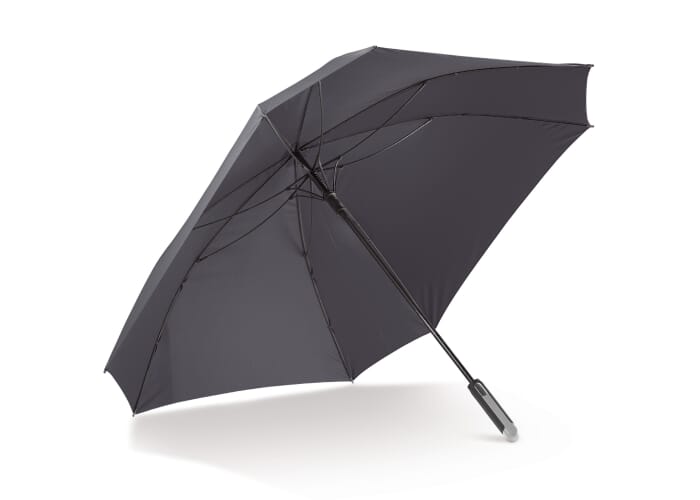 Deluxe 27” vierkante paraplu auto open