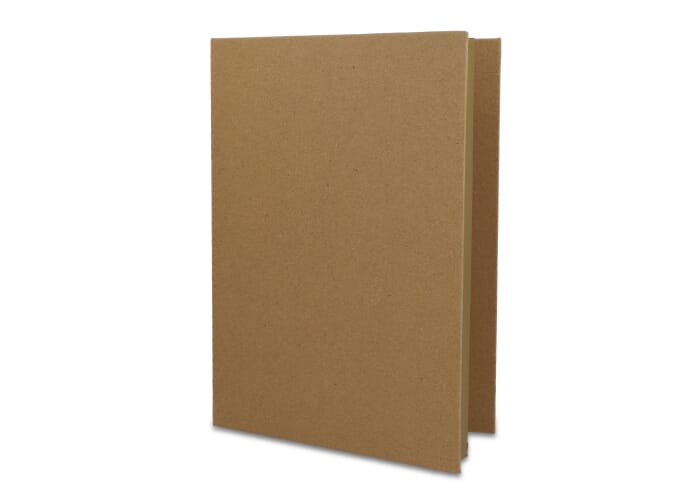 Drievoudige stationaire set van gerecycled papier