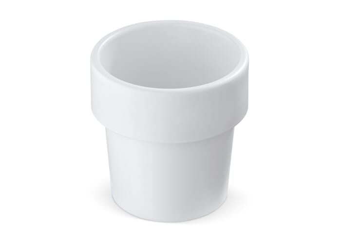 Hot-but-cool beker met basilicum zaadjes