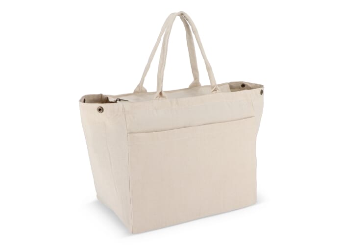Katoen Tote met rits OEKO-TEX® 39 x 24 x 34cm 320g/m²