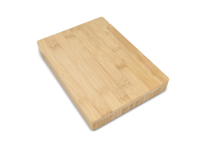 4 stuks bamboe kaas- en wijnset