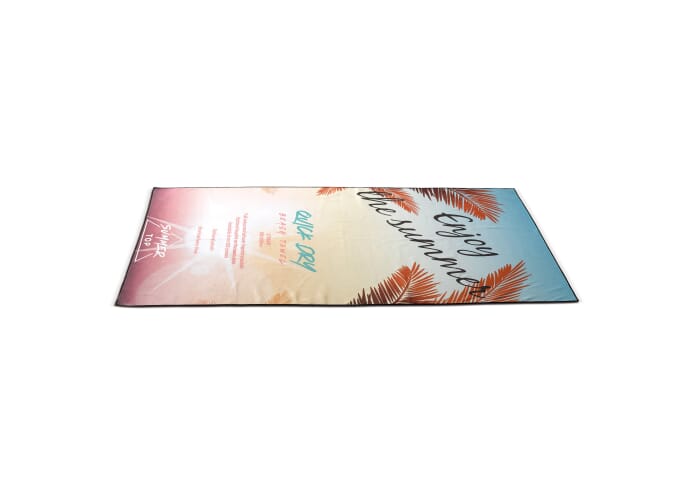 Sneldrogende strandhanddoek met custom-made print